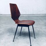 Mid-Century Modern Plywood Side Chairs attributed to Carlo Ratti for Legni Curvati, Italy, 1950s, Set of 3