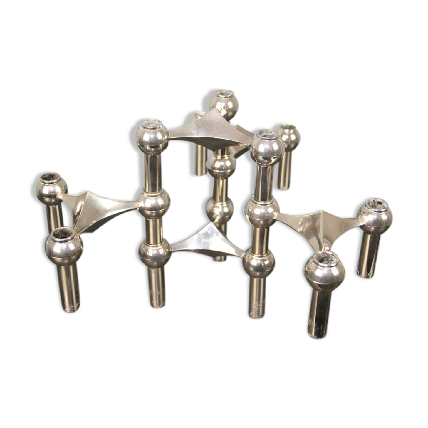 5 Nagel modular candlesticks 1970