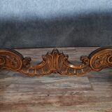 Table pedestal table napoleon III period in walnut around 1880