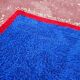 Authentic Beni Ouarain rug 250 x 180 cm – Cobalt blue and red – Piece