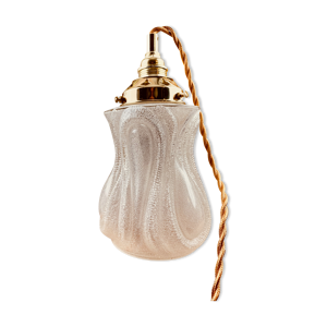 Lampe baladeuse abat-jour verre
