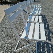 Folding iron garden chairs