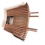 50s scandinavian foldable fruit basket