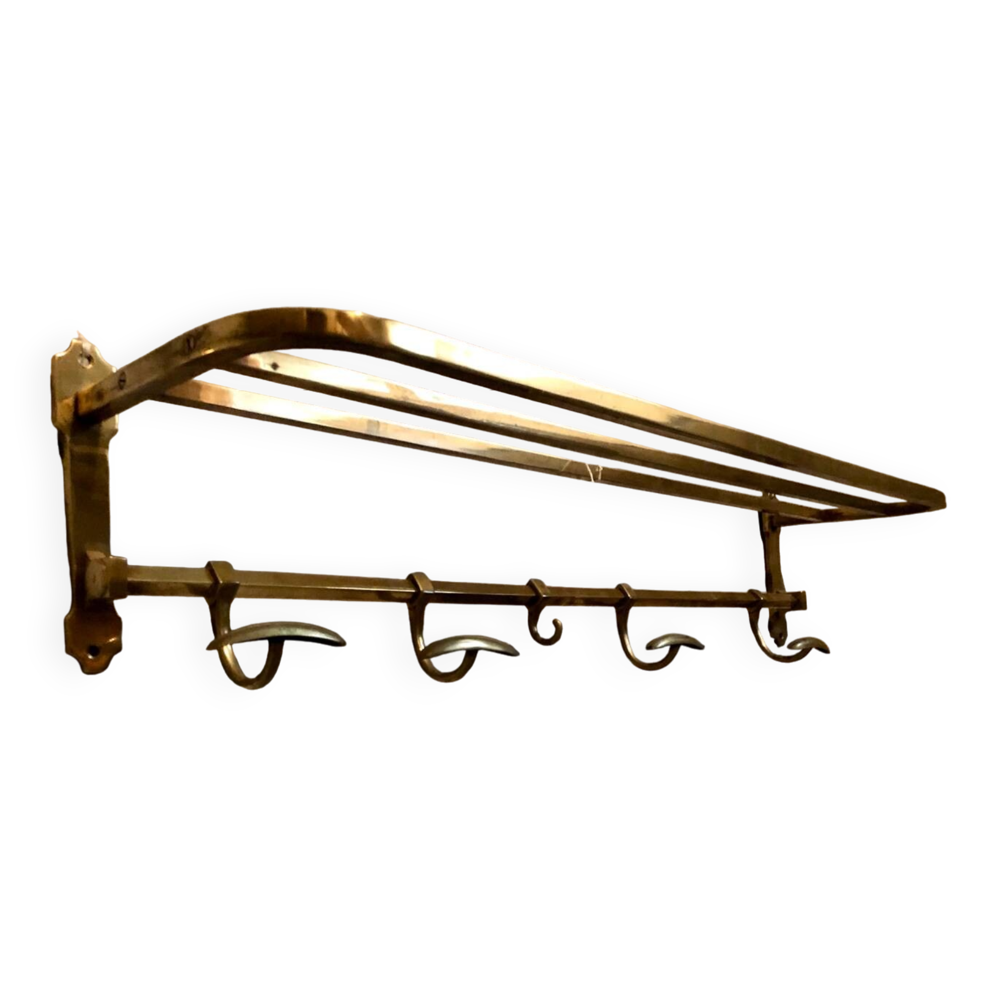 Late 19th century wall coat rack