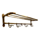 Late 19th century wall coat rack