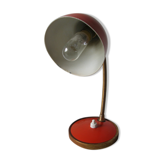 Lampe flexible articulée de bureau chevet années 1960/70 en métal déco rétro