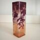 François-Théodore Legras square vase ruby series Art Nouveau 1900