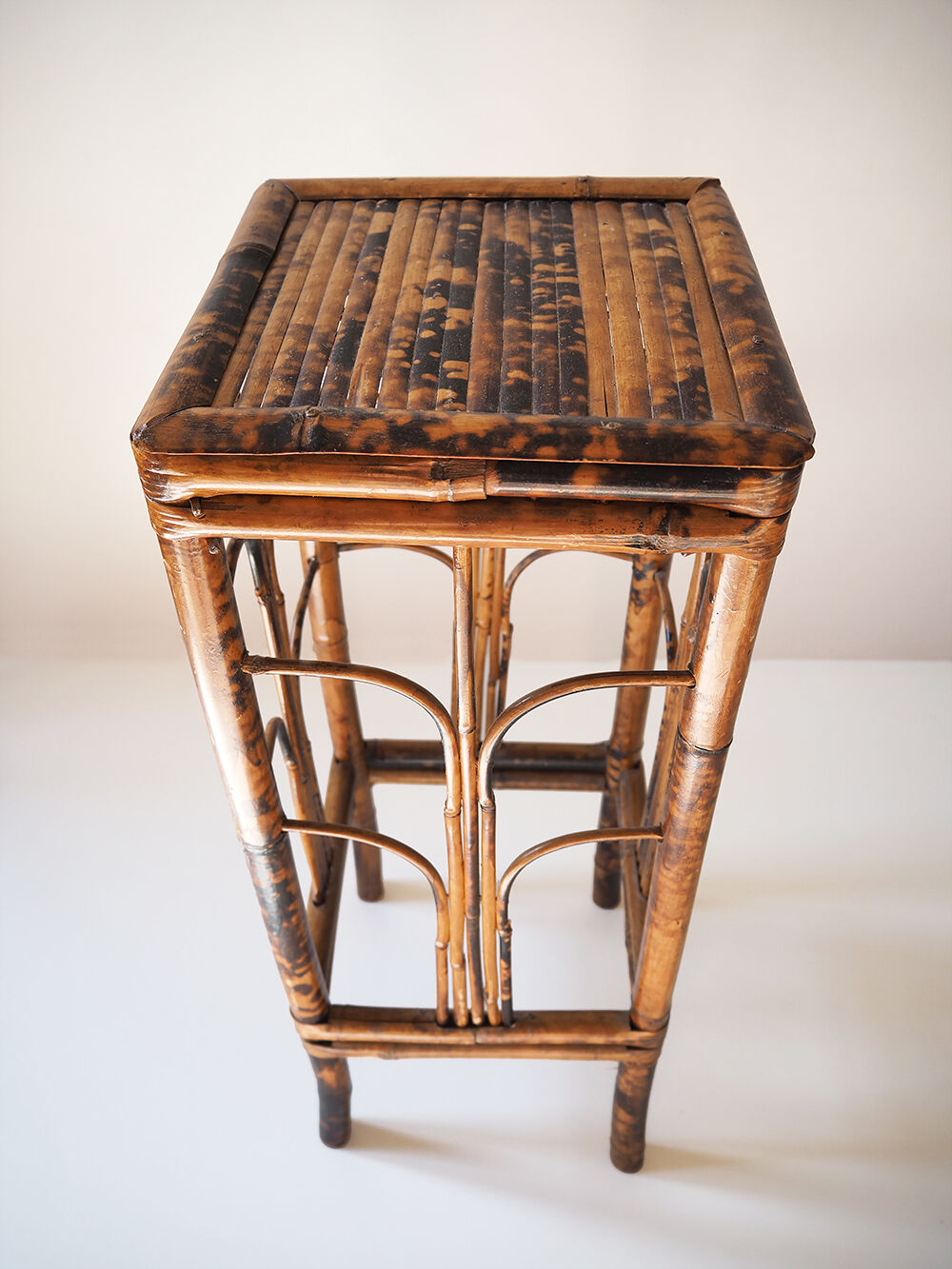 Pair of bamboo and vintage rattan harnesses