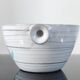 Earthenware bowl with handles in handmade ceramic