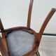 4 Directoire style chairs in solid wood - Cream fabric seat