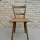 Chaise en bois massif Adolf Schneck de 1947