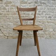 Adolf Schneck solid wood chair from 1947