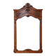 Large oak fireplace mirror