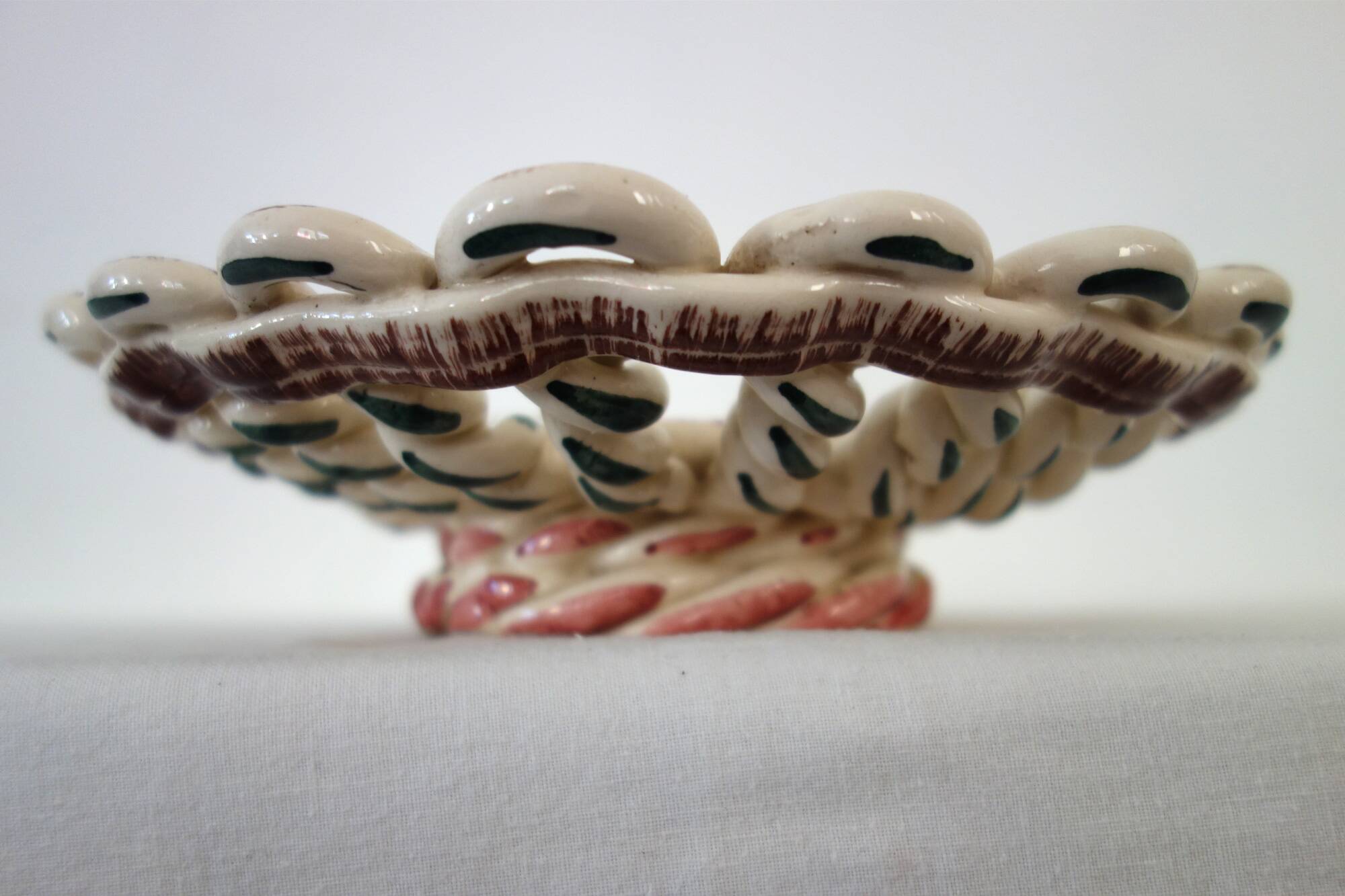 Woven ceramic bowl, Vallauris, France