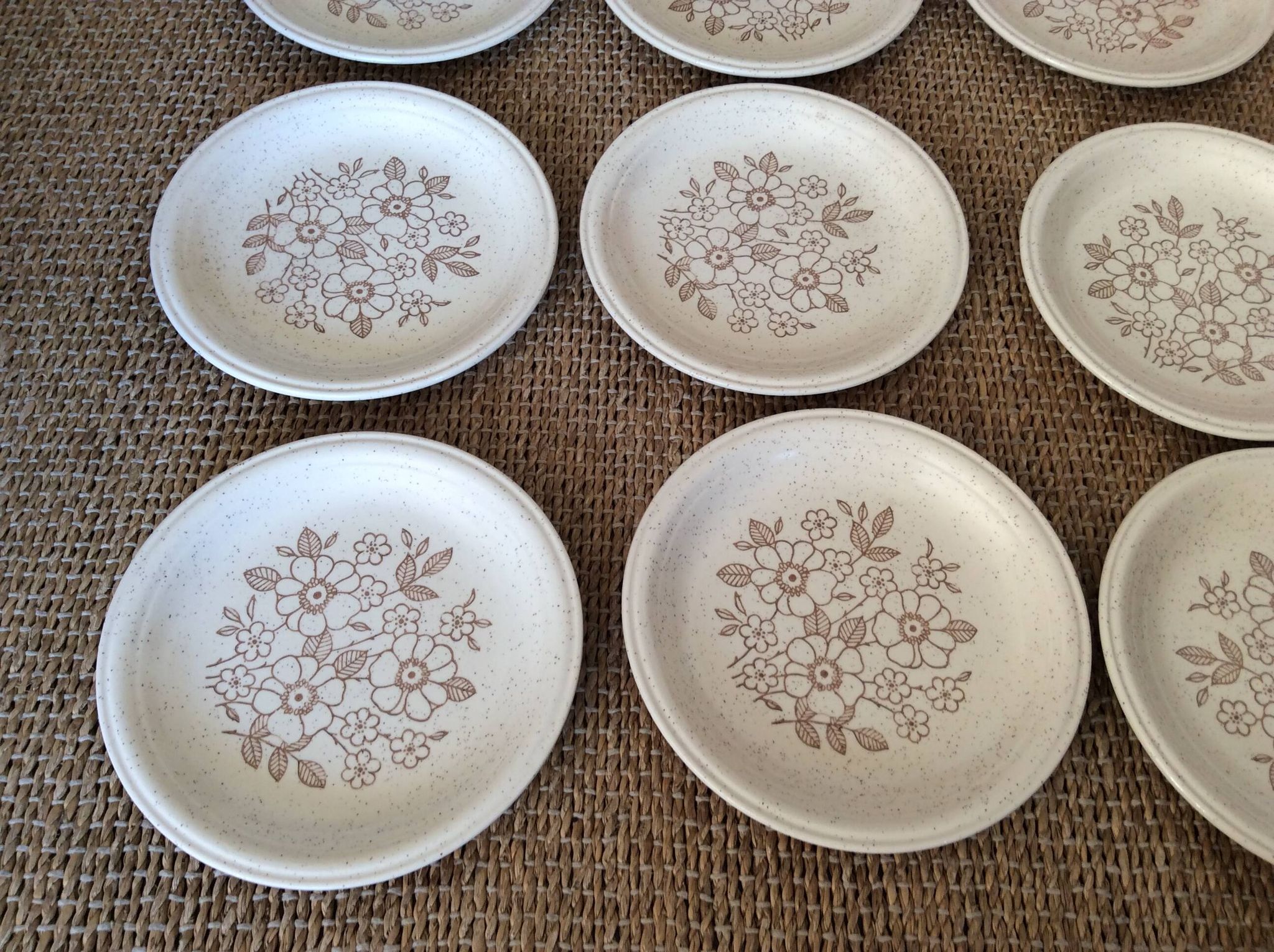 9 assiettes à dessert