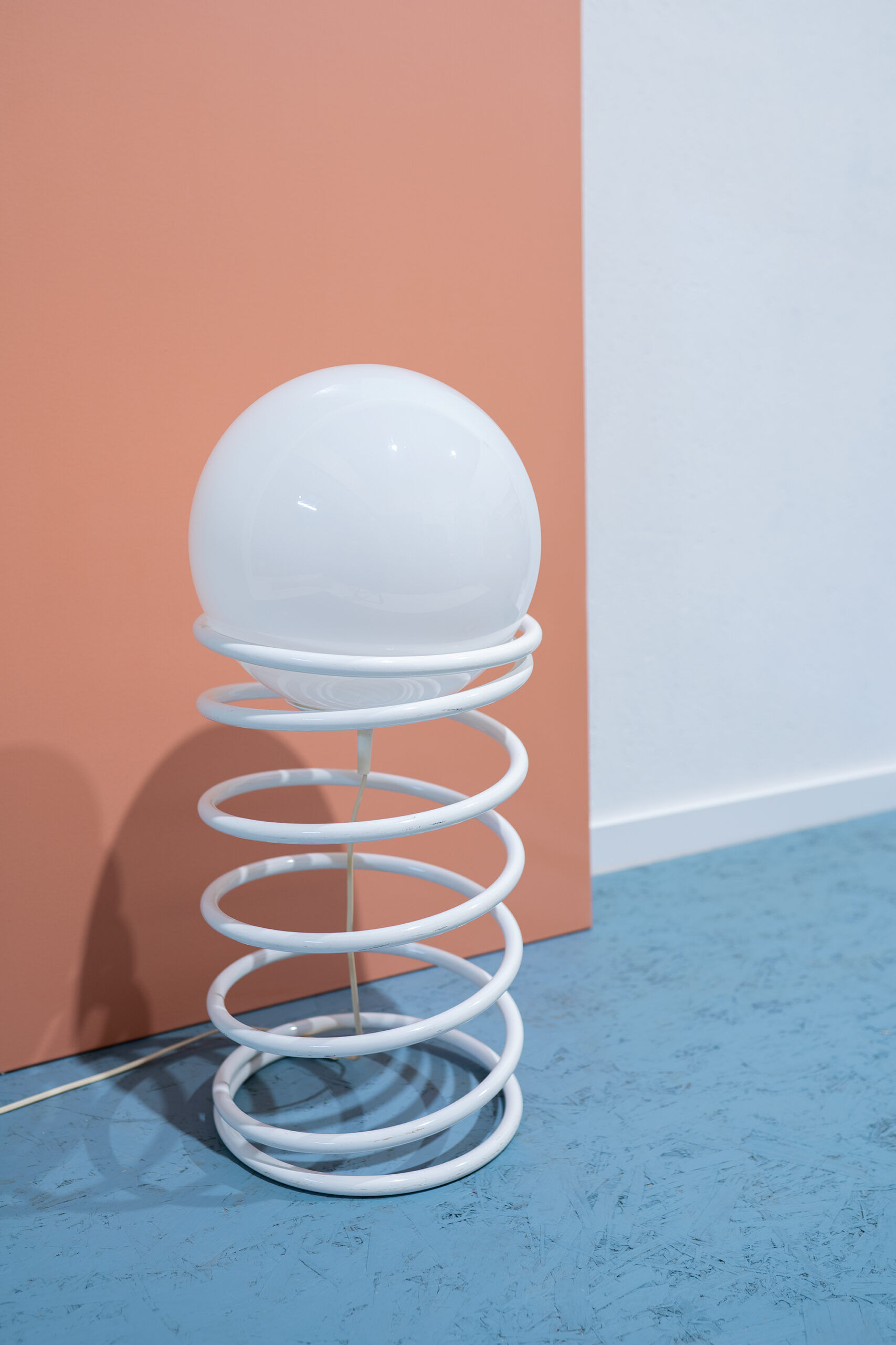 White spiral lamp Woja 1970