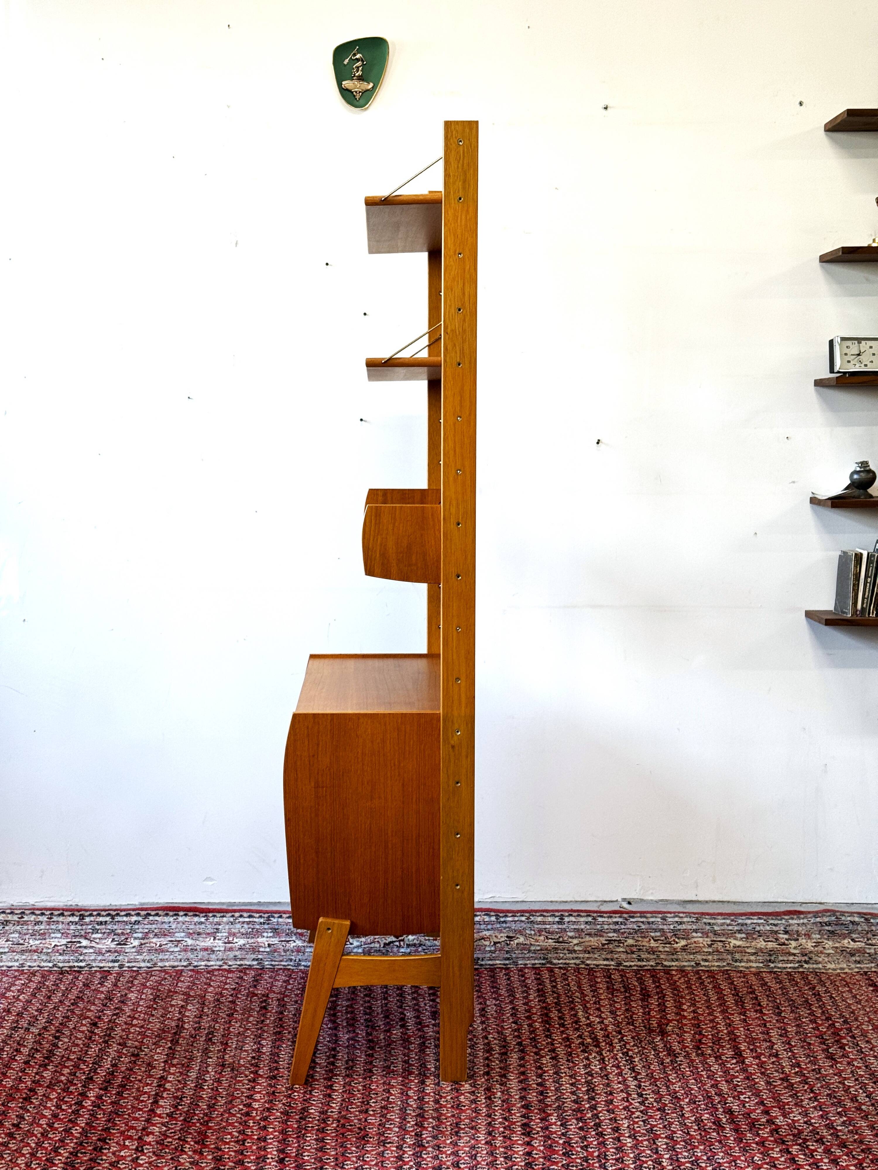 Modular free standing shelves, norway 1960s/1970s, vintage