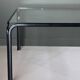 Large coffee table in glass and metal, Italy 1970s.