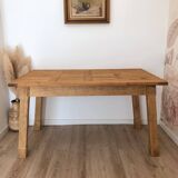 Vintage solid oak farmhouse table