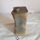 Porcelain sculpture can in trompe l'oeil industrial style