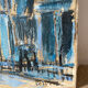 Notre Dame en bleu, huile sur toile signée
