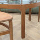 Trinity coffee table by Nathan, glass and wood, 1960s.