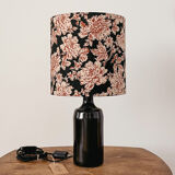 Lampe grès et lin