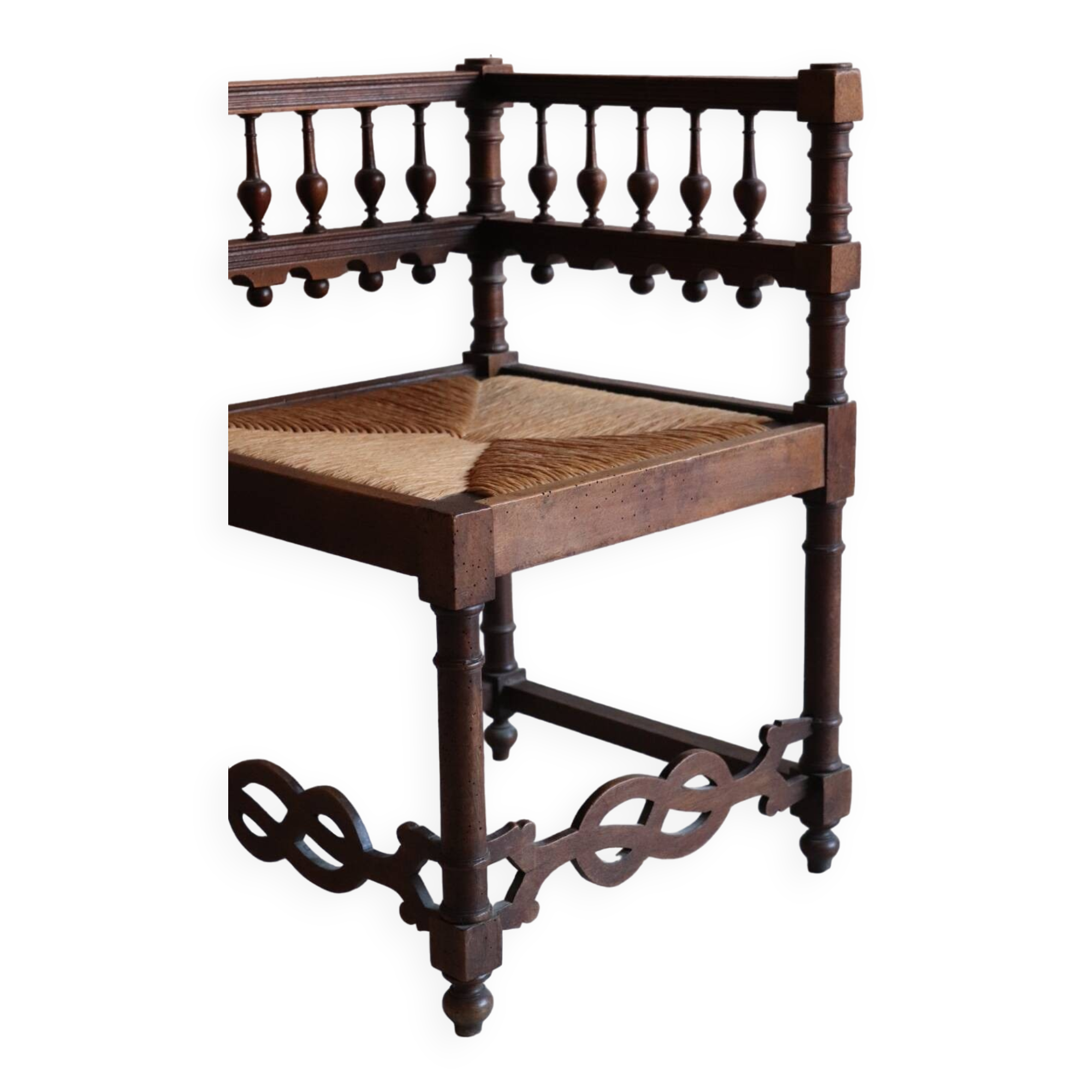 Vintage fireplace corner chair