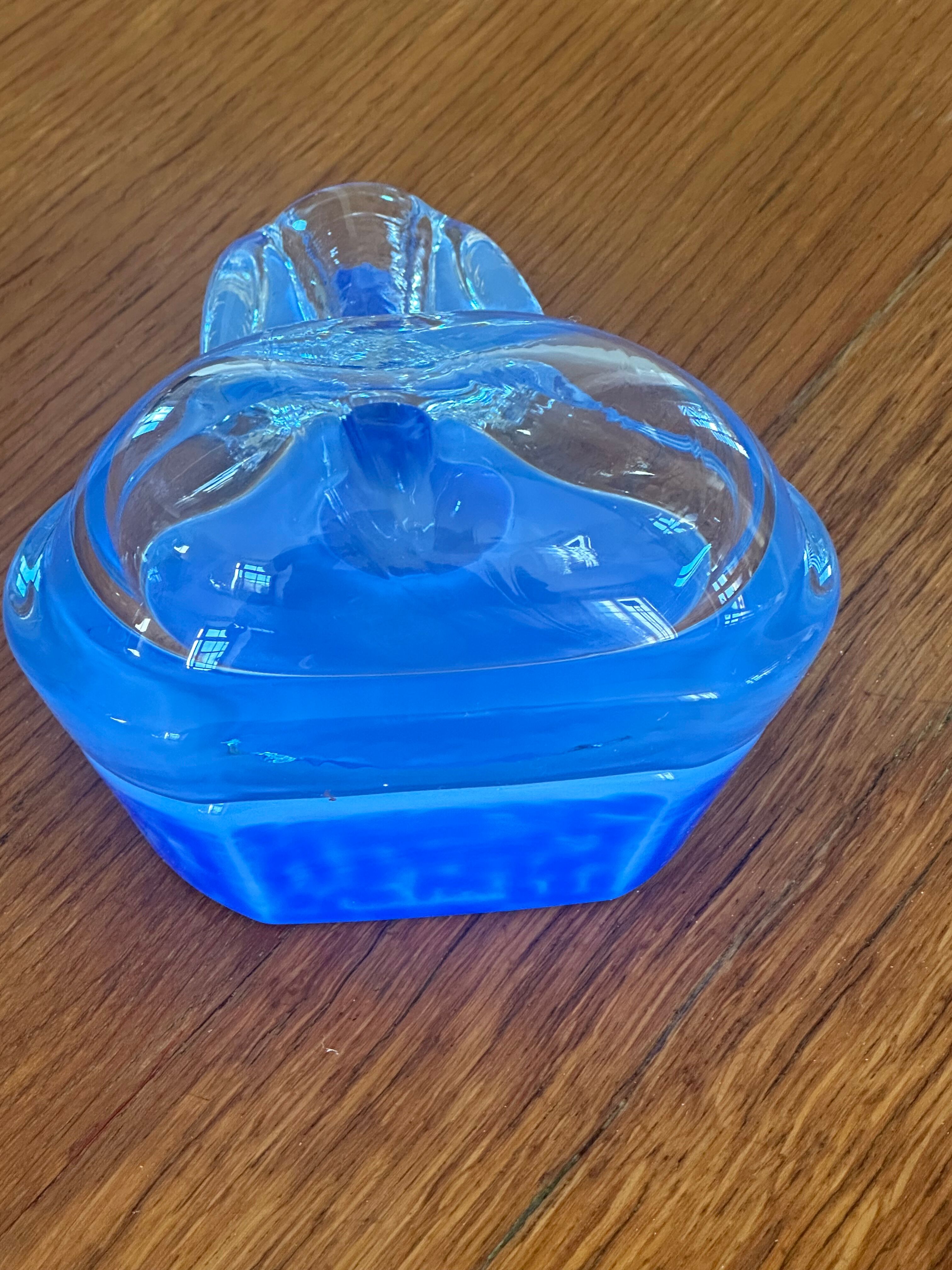 Vintage designer glass vase from the 70s