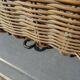 Ferotin coat rack in wicker and metal from the 60s vintage