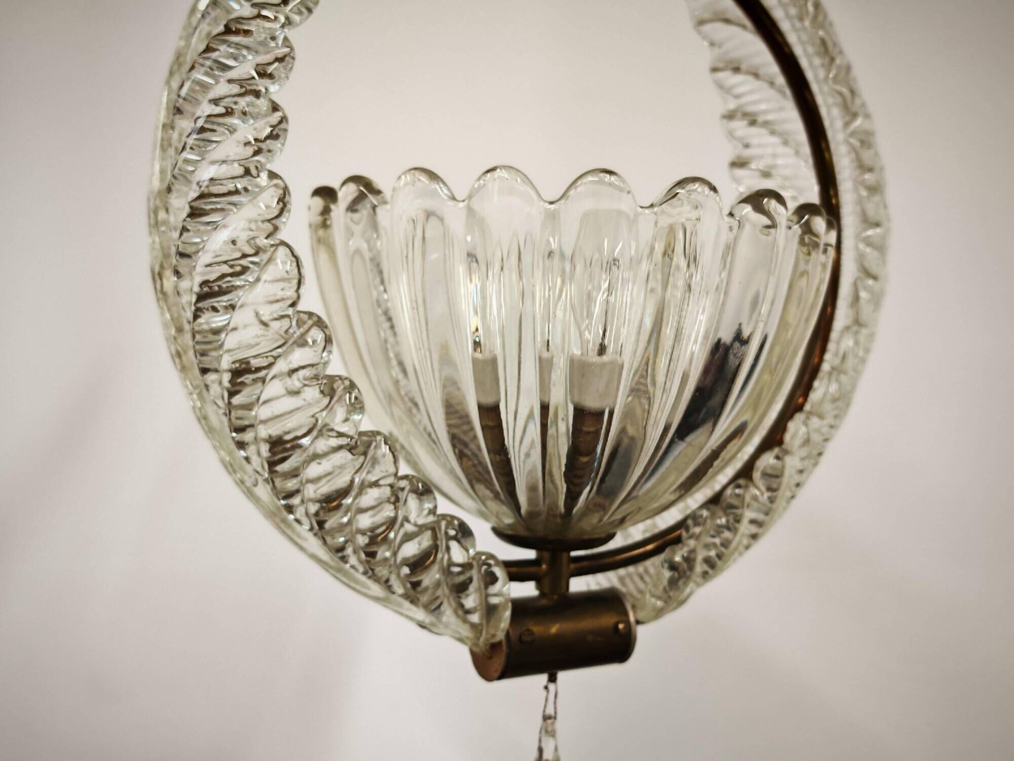 Art Deco Murano Glass Chandelier by Barovier and Toso
