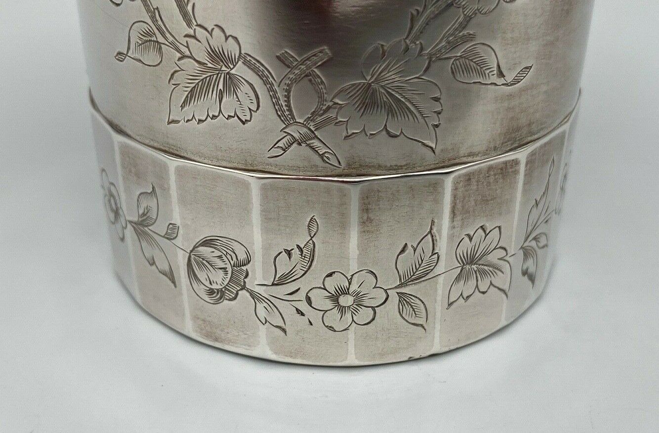 Timpani solid silver floral decoration 1900 poincon minerva