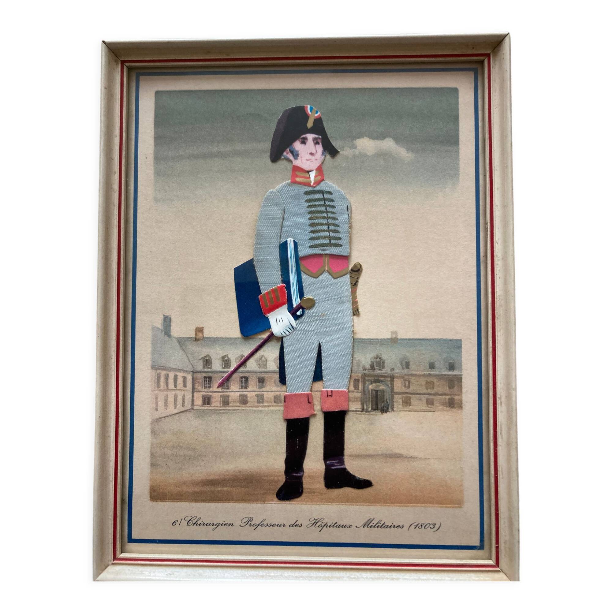 Collection 5 relief maps of military doctors' costumes