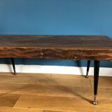 Table basse brutaliste mid-century