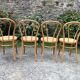 4 chaises bistrot vintage cannées