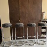 4 tabourets de bar vintage – Design Luc Meerschaert & Ivan De Cock (©1971)