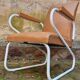 60s armchair with tubular legs, Ronéo style
