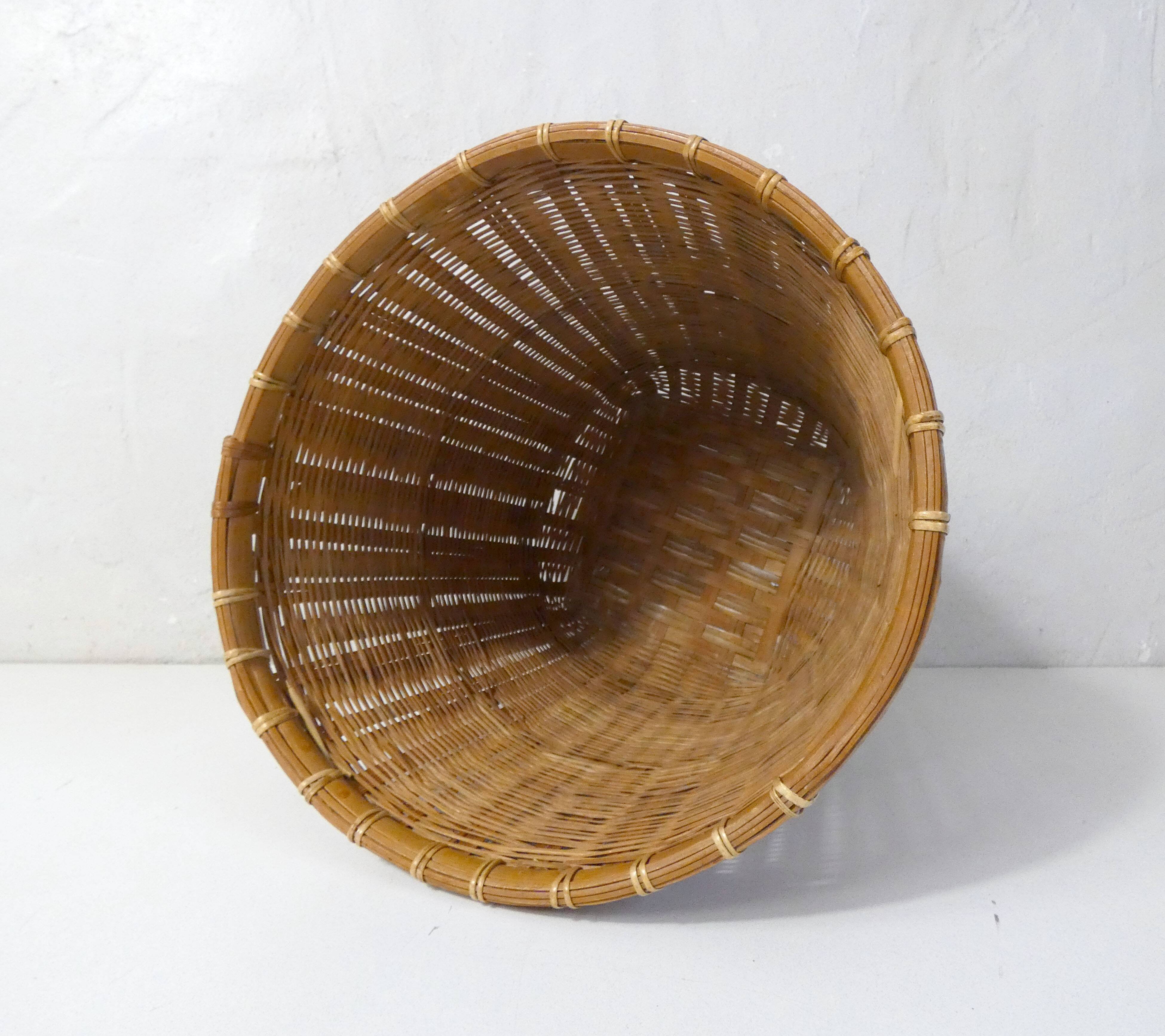 rattan and bamboo flowerpot cover