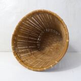 cache pot en rotin et bambou