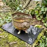 Large brass lion planter from the Napoleonic III era.
