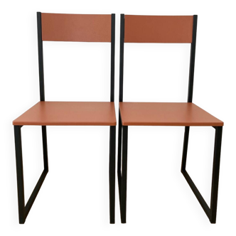 2 chaises style industriel