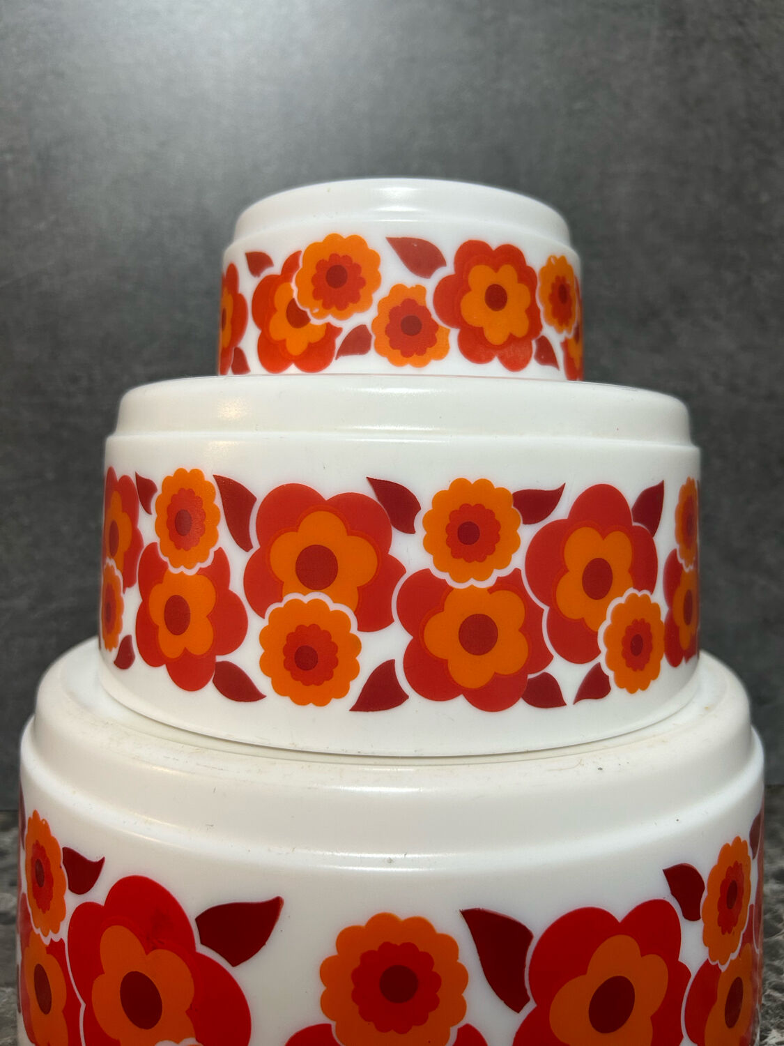 Vintage lotus arcopal salad bowl