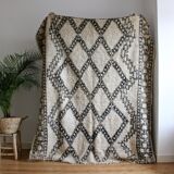 Tapis beni ouarain berbere ancien tissé main 190x230cm