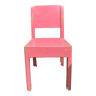 Vintage pink wooden children's chair