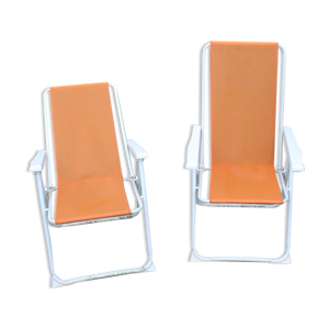 paire de chaises longues
