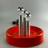 Lampe de table space age design verre métal