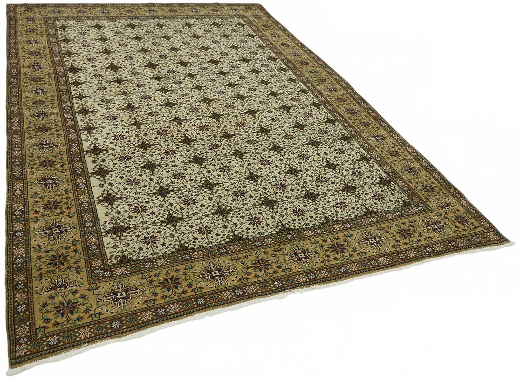 Turkish Wool Vintage Kayseri Rug 196 cm x 291 cm