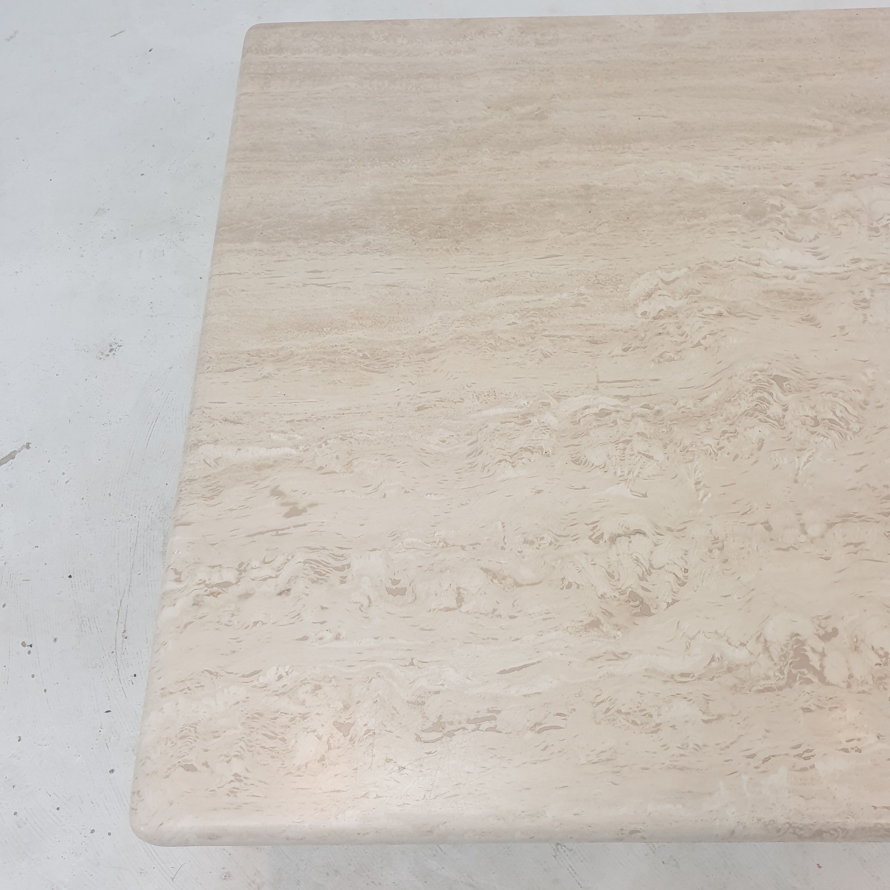 Italian Travertine Coffee Table, 1980's