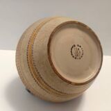 Modeled and Hand-Painted Earthenware Vase by Italica Ars, Florence, Italy