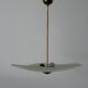 Art Deco pentagonal green glass ceiling light, 1940s, Germany